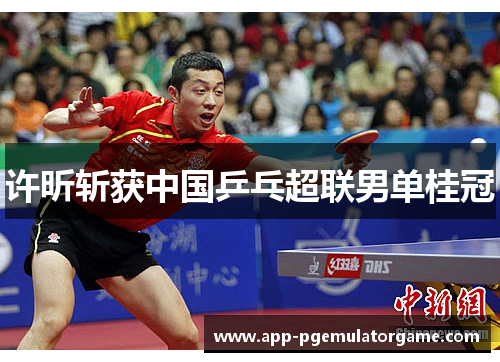许昕斩获中国乒乓超联男单桂冠